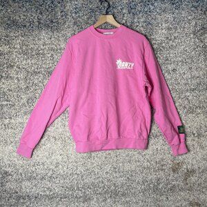 Danzy Sweatshirt Mens Medium Crewneck Tennis Court Graphic Pullover 80s Pullover